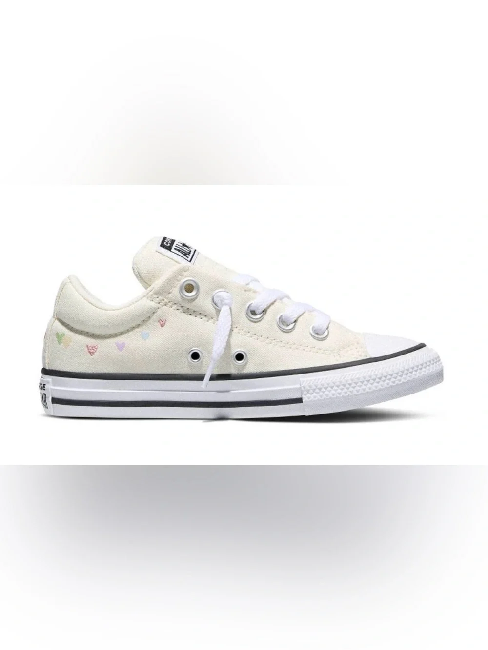 Converse Kids' Street Ox Low Top  Embroidered Hearts Sneakers